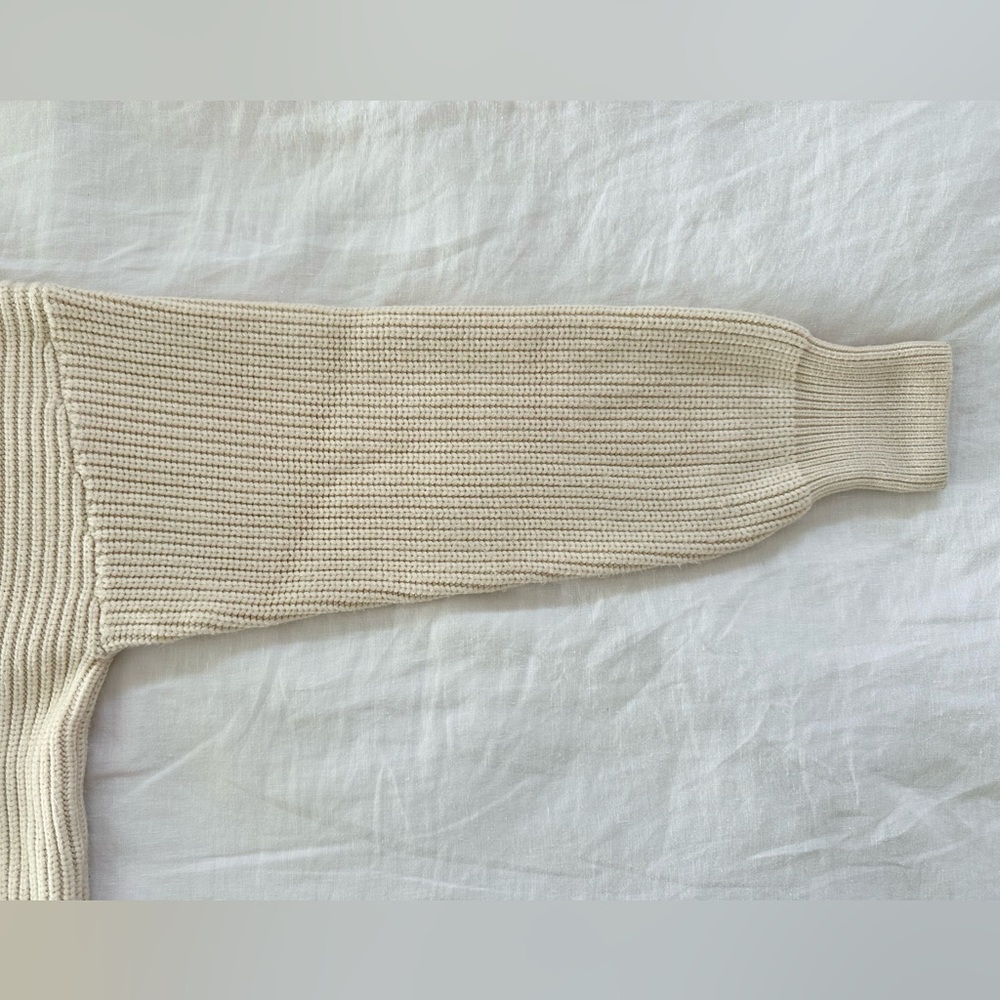Varley Cream Cable Knit Sweater - Picture 5 of 8